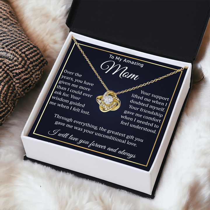 Jewelry gift for mom with heartfelt card message