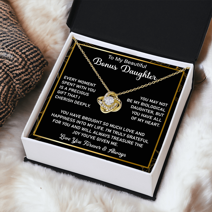 A necklace gift for a bonus daughter.