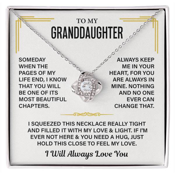 Granddaughter Necklace Gift With a Heartfelt Message