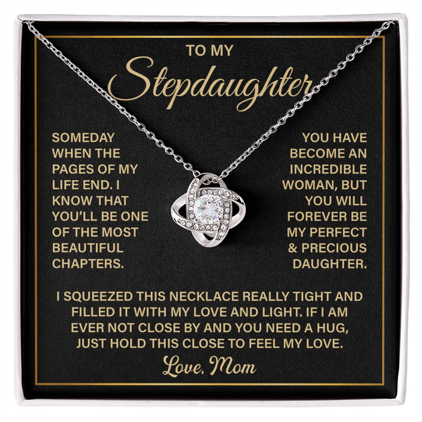Knot necklace for stepdaughter.

