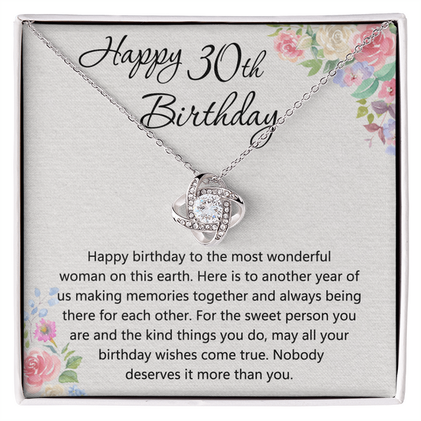 Unique 30th Birthday Gift Ideas for Her - Gold Necklace
