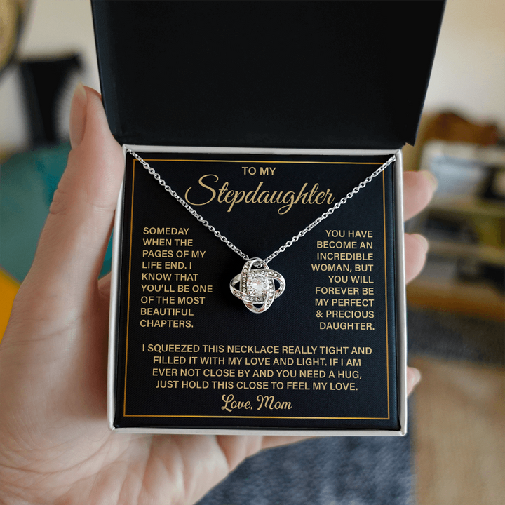 Knot necklace for stepdaughter.

