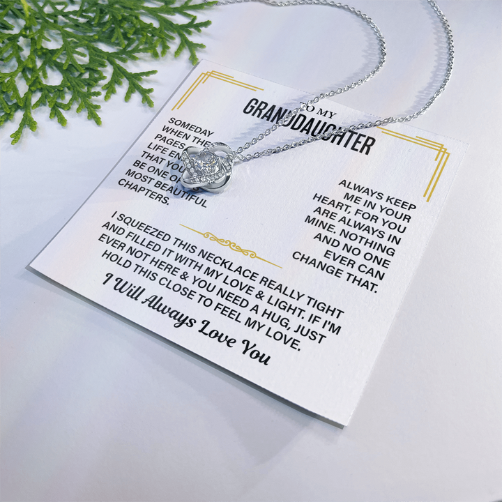Granddaughter Necklace Gift With a Heartfelt Message
