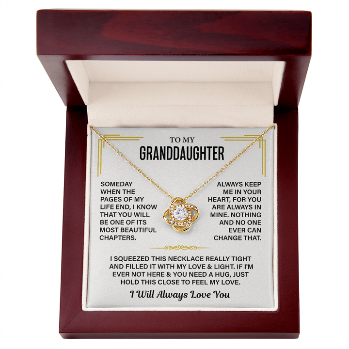 Granddaughter Necklace Gift With a Heartfelt Message