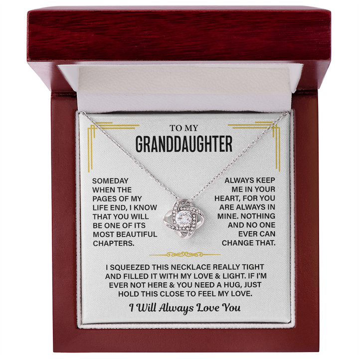 Granddaughter Necklace Gift With a Heartfelt Message