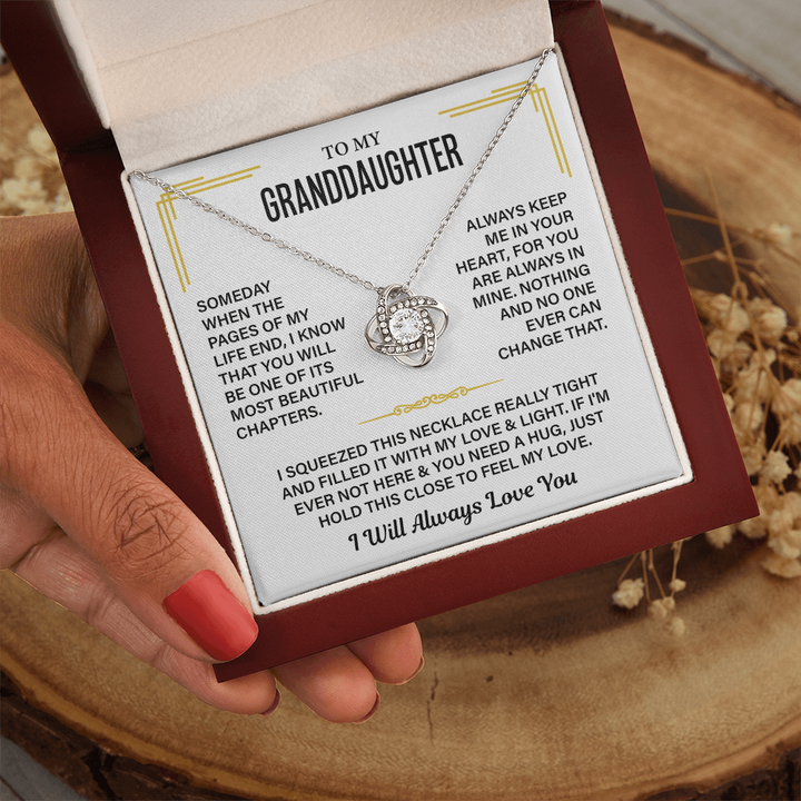 Granddaughter Necklace Gift With a Heartfelt Message