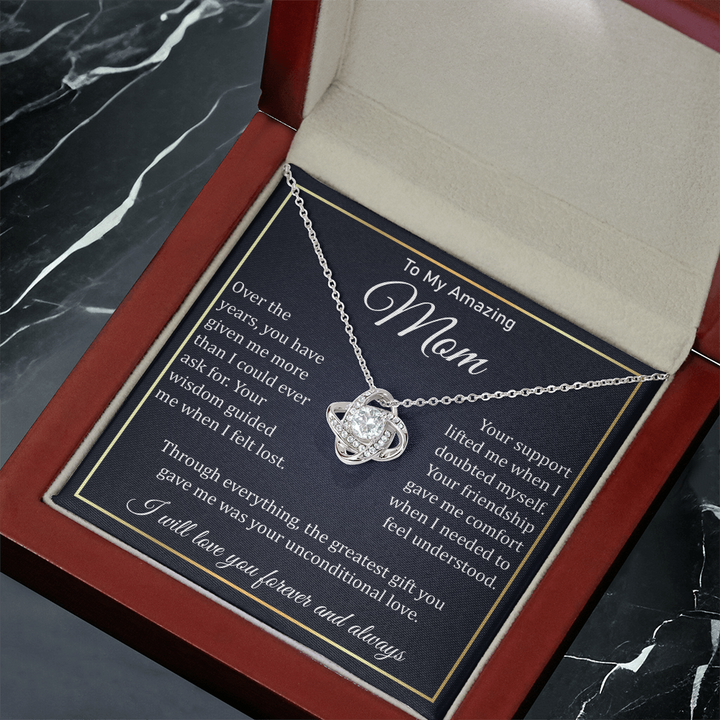 Jewelry gift for mom with heartfelt card message