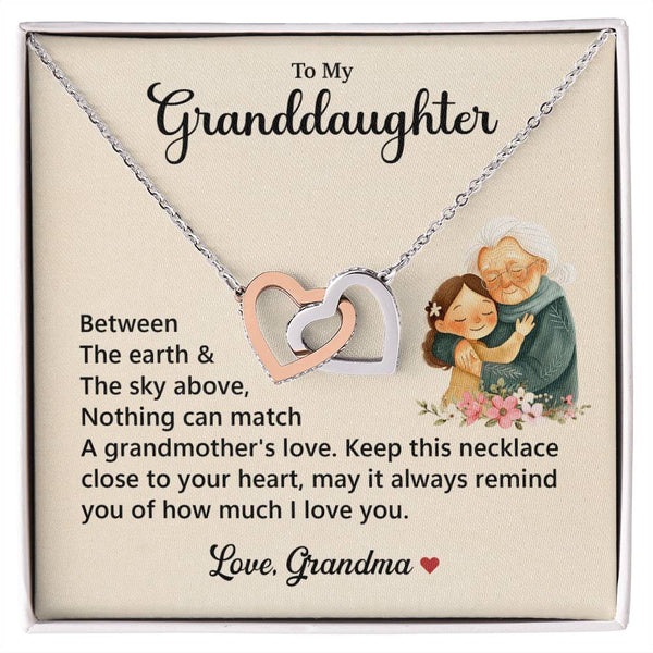 "Heart Necklace from Grandma with Message"

