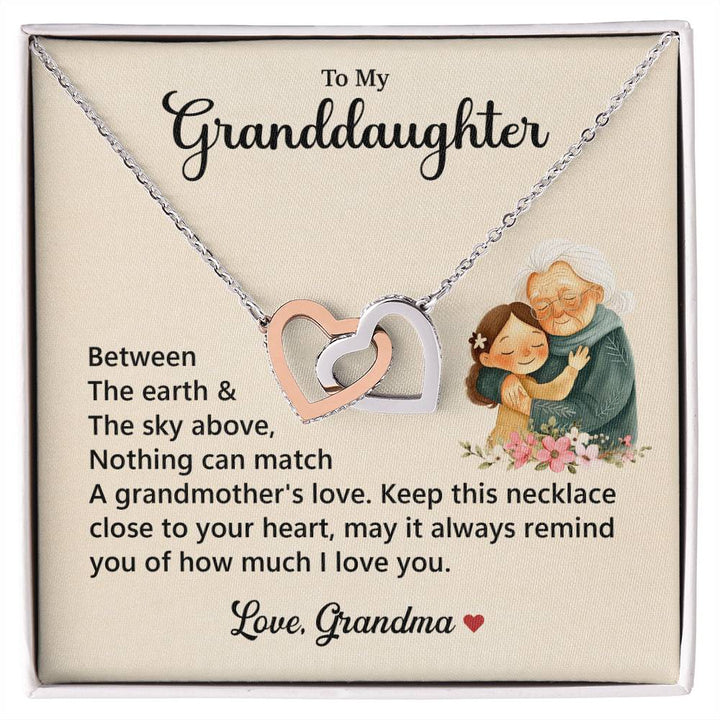"Heart Necklace from Grandma with Message"

