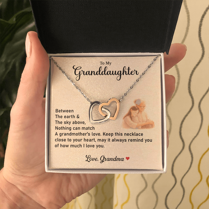 Granddaughter Necklace Gift With a Heartfelt Message