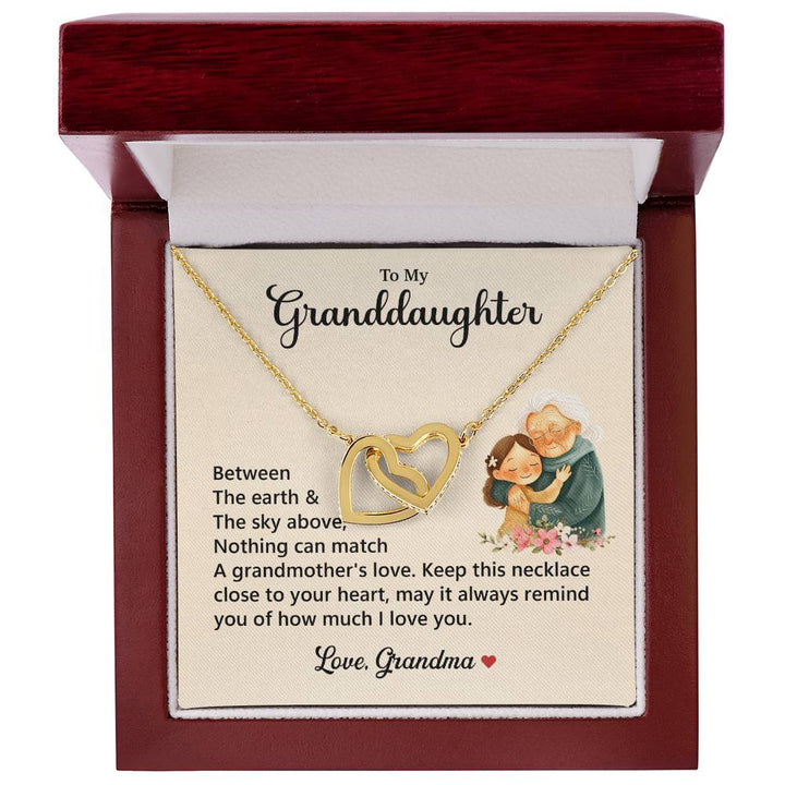 "Heart Necklace from Grandma with Message"

