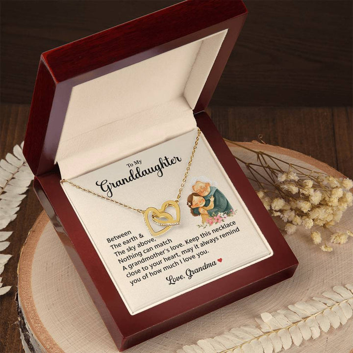"Heart Necklace from Grandma with Message"

