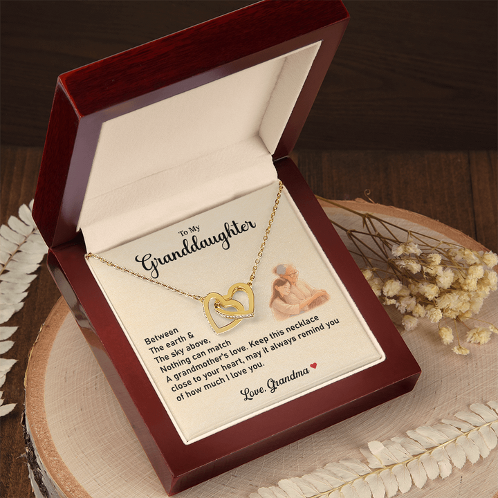 Granddaughter Necklace Gift With a Heartfelt Message