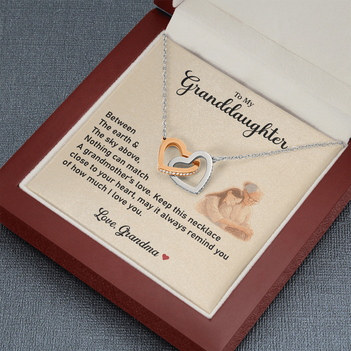 Granddaughter Necklace Gift With a Heartfelt Message