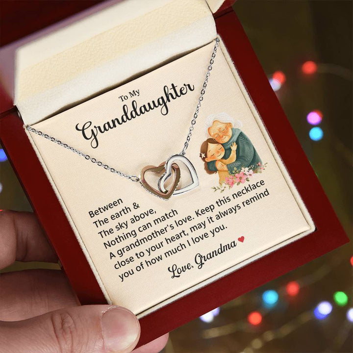 "Heart Necklace from Grandma with Message"

