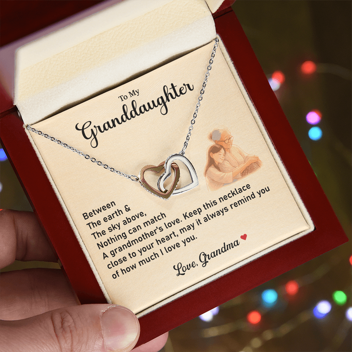 Granddaughter Necklace Gift With a Heartfelt Message