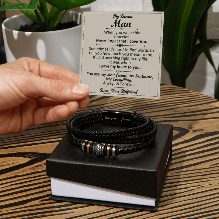 Boyfriend promise bracelet gift.