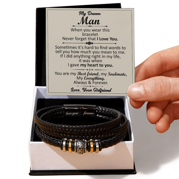 Boyfriend promise bracelet gift.