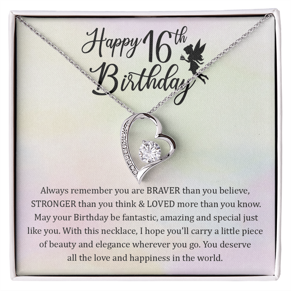 Sweet 16 Birthday Gift Ideas - Heart Necklace for Her