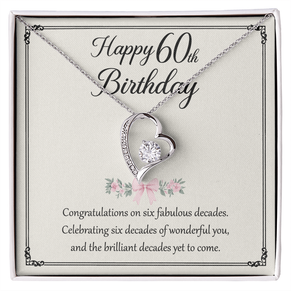 Women's Necklace With Pendant - 60th Birthday Gifts