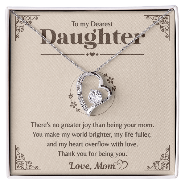Touching note to daughter from mom