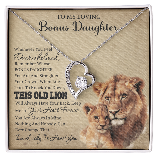 Silver Necklace for Step Daughter - Gift for Her Birthday