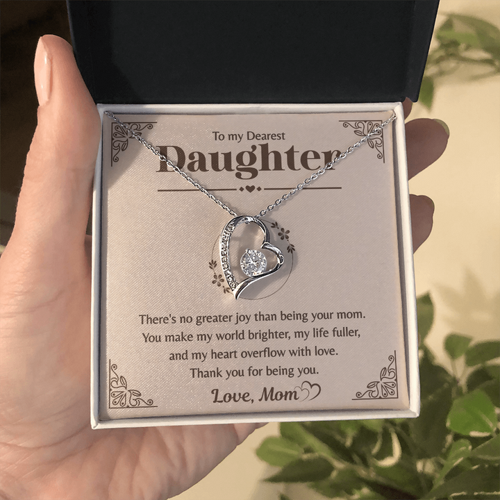 Touching note to daughter from mom