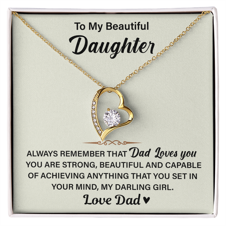 "To My Beautiful Daughter" gift.

