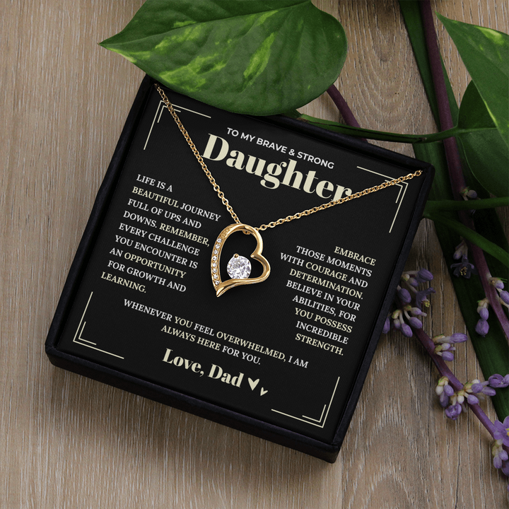 Dad to Daughter Love Necklace

