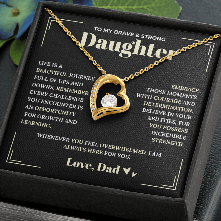 Dad to Daughter Love Necklace

