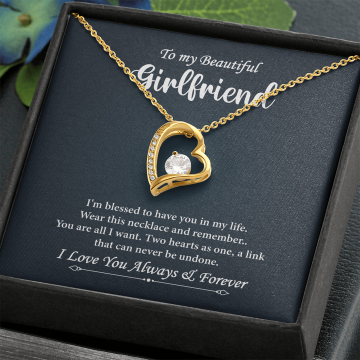 Heartfelt love note with two hearts as one