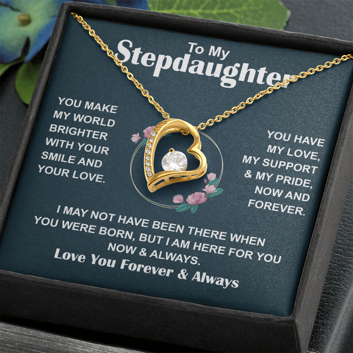 Jewelry box, stepdaughter present.