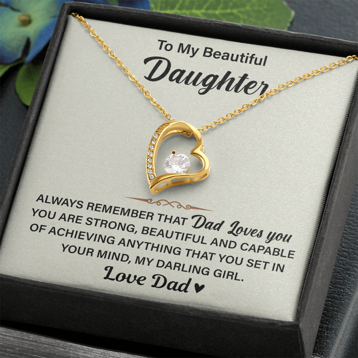 "To My Beautiful Daughter" gift.

