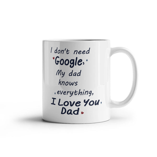 I love you Dad mug with cute message