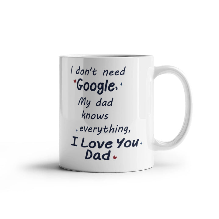 I love you Dad mug with cute message