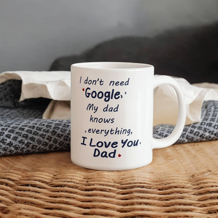 I love you Dad mug with cute message