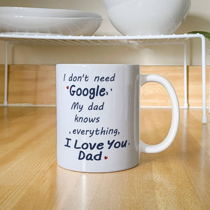 I love you Dad mug with cute message