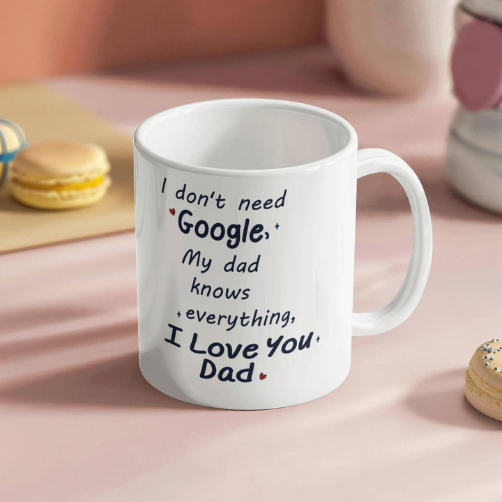 I love you Dad mug with cute message