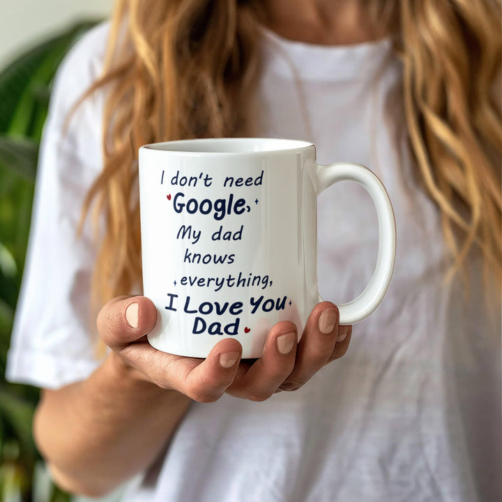 I love you Dad mug with cute message