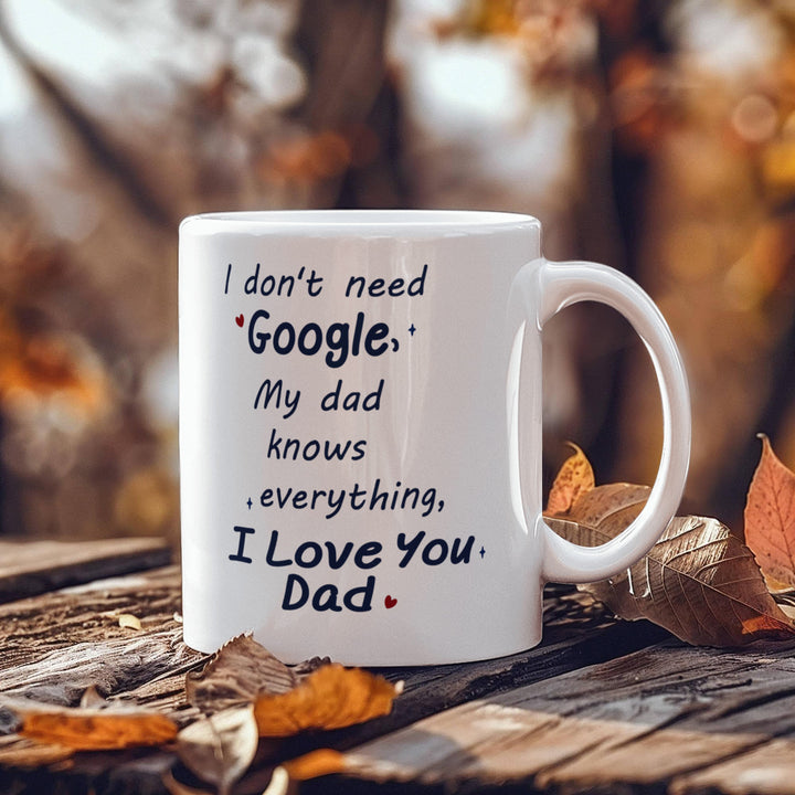 I love you Dad mug with cute message