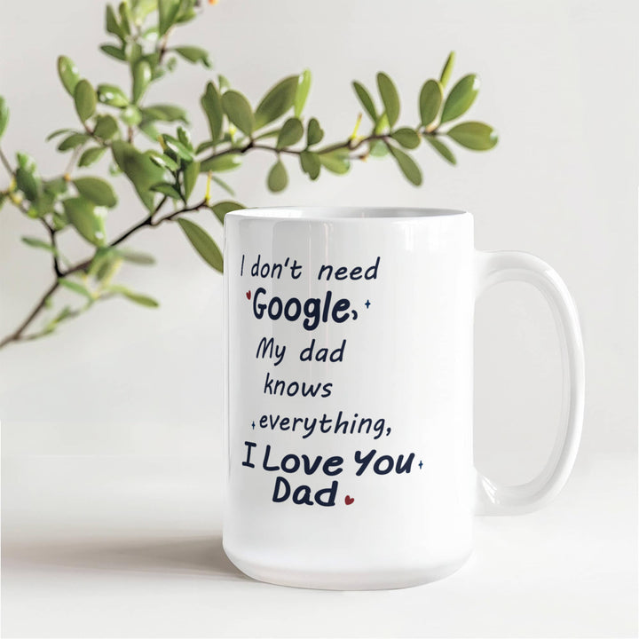 I love you Dad mug with cute message