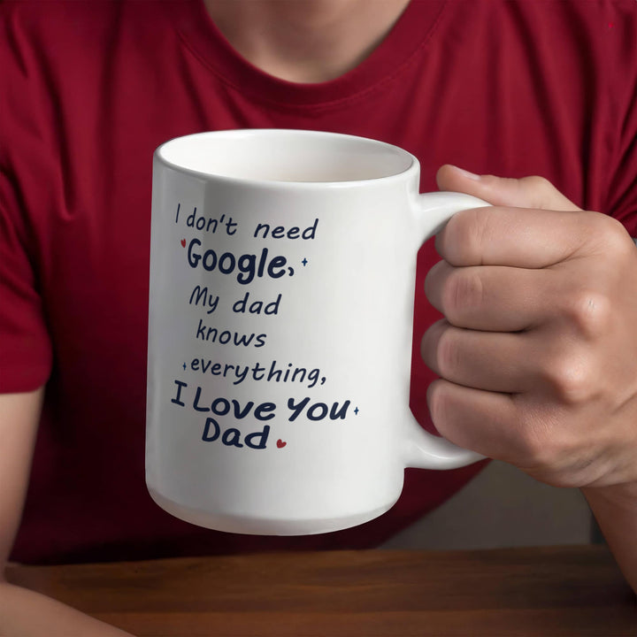 I love you Dad mug with cute message