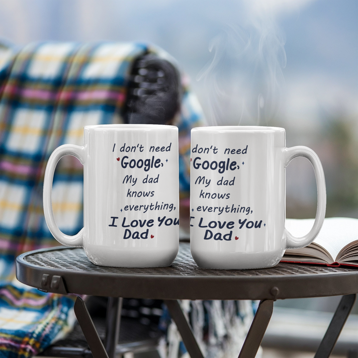 I love you Dad mug with cute message